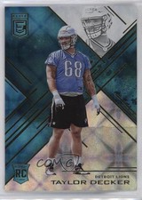 2016 Donruss Elite Elite Rookies Teal 39/75 Taylor Decker #111 0b2