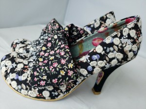 black irregular choice heels