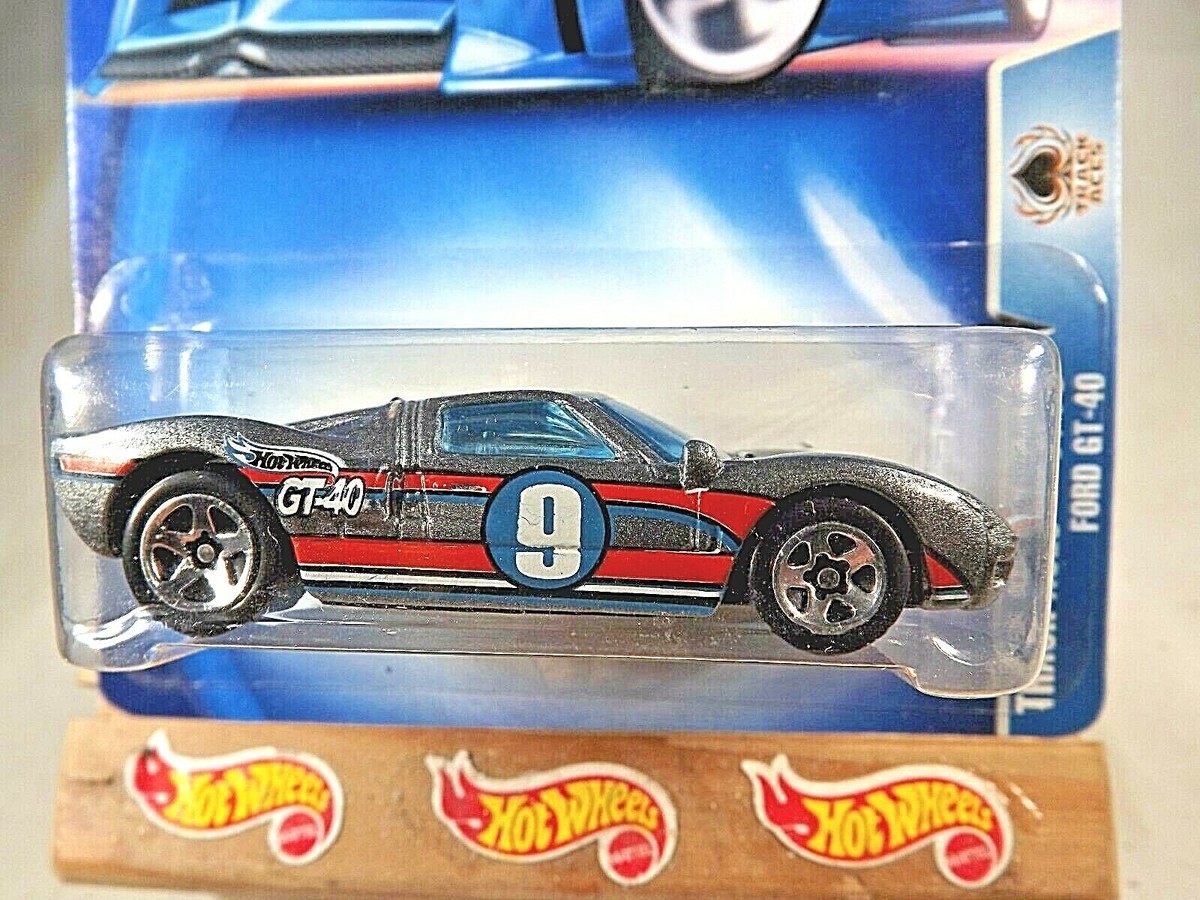 2003 Hot Wheels #176 Track Aces 7/10 FORD GT-40 Gray w/Chrome 5