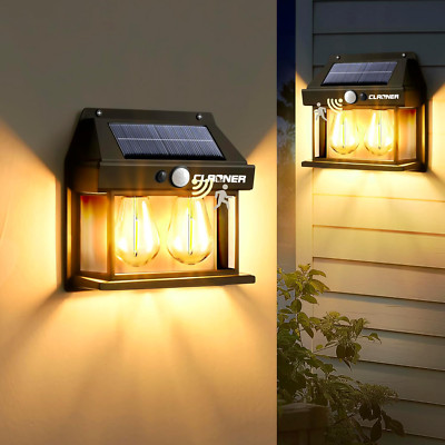 1/2/4/8Pack LED Solar Wall Lights PIR Motion Sensor Outdoor Garden Security Lamp