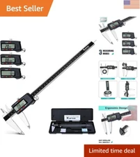 12-Inch Digital Caliper with Auto-Off and Fraction Conversion - Accuracy Ensured