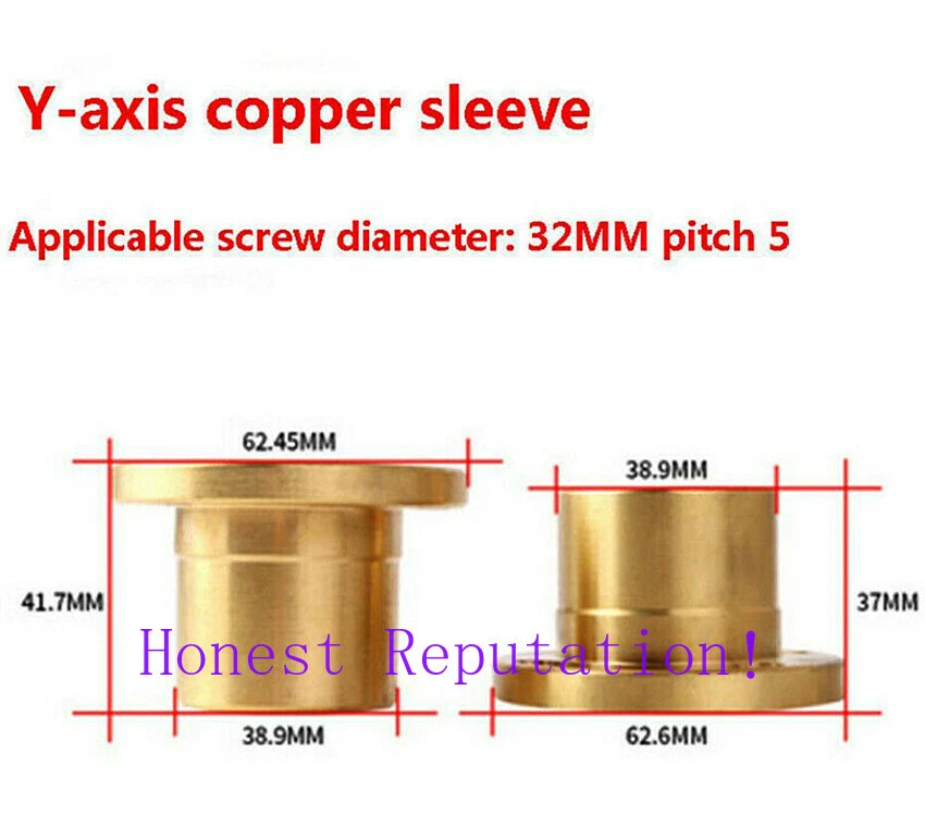 1Set Milling Machine Part Longitudinal Brass Feed Nut Y Axis For Bridgeport Mill - Image 2 of 4