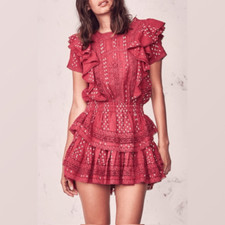 LoveShackFancy Stella Dress in Amour Ikat