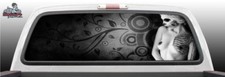 Sexy Sugar Skull Girl Tattoo Nude Art Rear Window Graphic Decal SUV Truck Perf