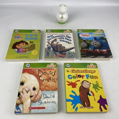 LeapFrog Tag Junior Reader 5 Books Tested Nickelodeon Dora Thomas Curious George