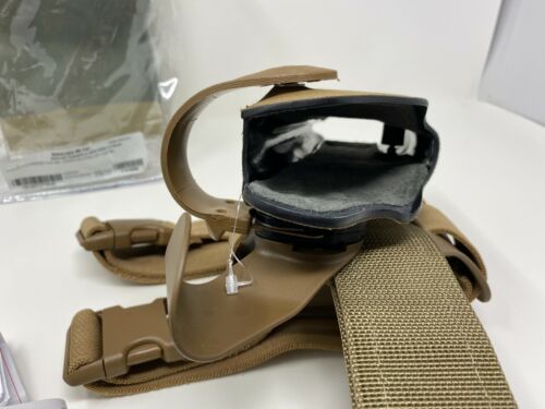 Safariland® 6004USN SLS RH Leg Rig Holster 1911 5" w Rail, Cordura® Coyote Brown - Picture 4 of 12