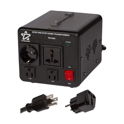 Dynastar Step Up & Step Down Voltage Converter and Transformer, 110-220 to 22...