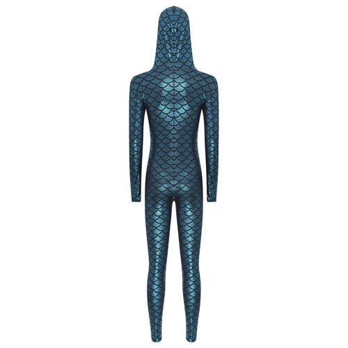 Womens Jumpsuit One Piece Swimsuits Halloween Costume Leotard Catsuits Mermaid - Picture 20 of 43