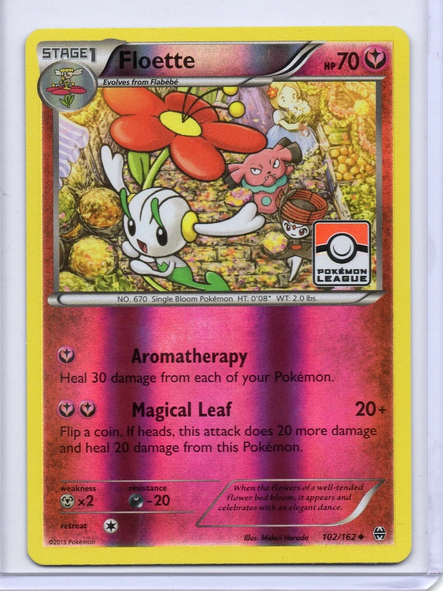 Pokemon Card FLOETTE Rare Reverse Holo League Promo 102/162 XY Breakthrough  NM | eBay