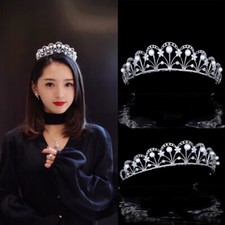 Elegant Silver Bridal Tiaras Crowns Zircon Headbands Wedding Hair Accessory