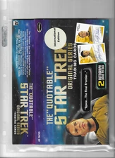 The Quotable Star Trek TOS International Edition empty box in Ultra Pro page