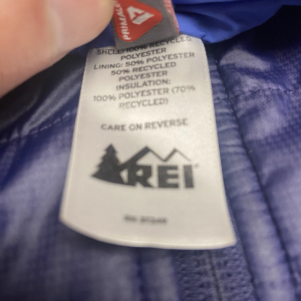 Sudadera con capucha REI Co-op para mujer Polly Fill cremallera completa acolchada aislada púrpura XL Foto 4 de 4