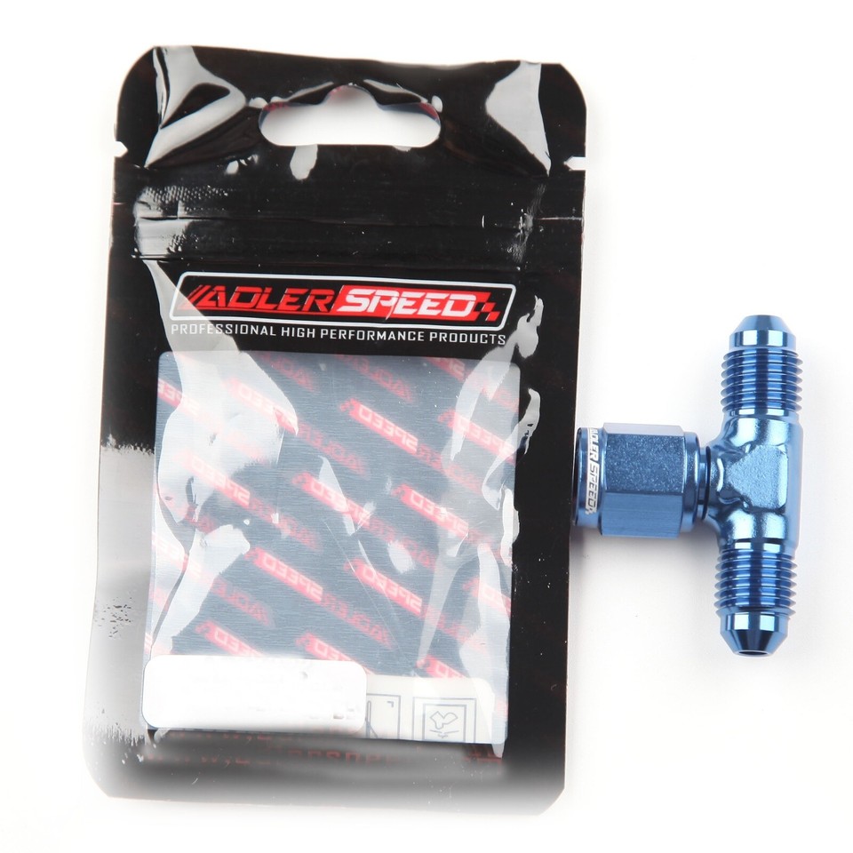 3AN–12AN Aluminum Male Flare Plug Fittings – Black, Blue, Or Silver (US Ship)