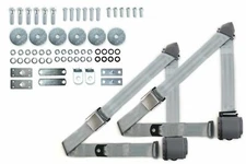 1964-75 Buick Grey Shoulder Belt Kit Aviation Buckles & Hardware