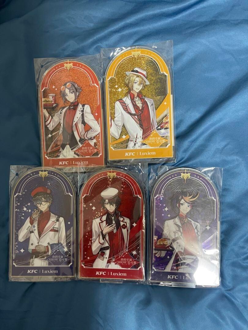 Nuevo Nijisanji China exclusivo Kfc Colaboración Soporte Acrílico Todos los 5 Tipos Set