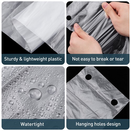 200pcs Umbrella Drying Pouch Plastic Umbrella Cover Clear Umbrella Holder - Picture 11 of 12