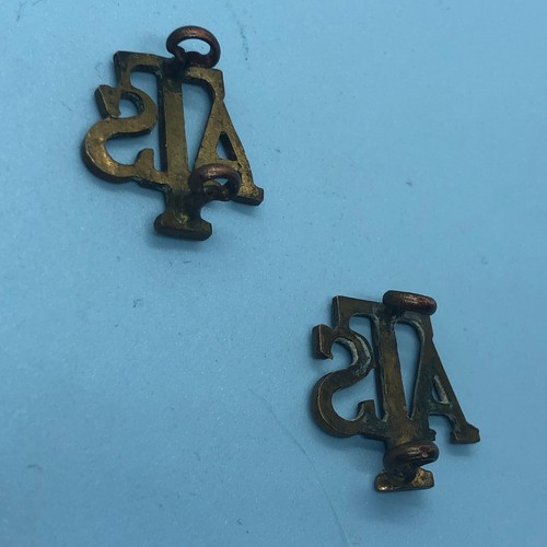 Genuine British Army Auxiliary Territorial Service ATS Collar Badges Pair - Picture 6 of 6