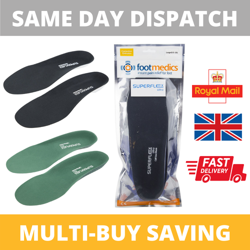 TalarMade Superflex Full Range Orthotic Arch Support Insoles NHS Shoe