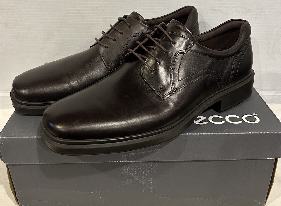 Men's ECCO Helsinki Bike Toe Tie Casual Shoe Black 500164 01001