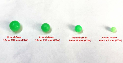 50 Pcs Hard Plastic Round / Oval (Select) Shaped Lure Luminous Fishing Beads - Picture 9 of 22