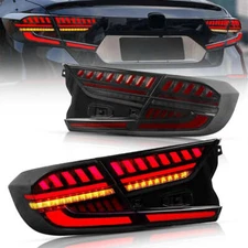 VLAND Smoked LED Tail Light For Honda Accord 2018-2022 w/Start-up Animation