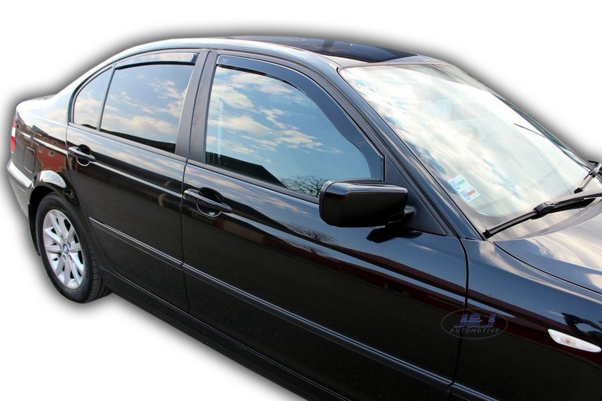 Deflettori D'Aria Heko Per Golf 4 IV 5 Porte - Set Di 2, Nero, Antivento E Antipioggia - Foto 8