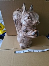 DAVID SHARP POTTERY RYE SQUIRREL MONEY BOX PIGGY BANK 1970s 8.5" Tall