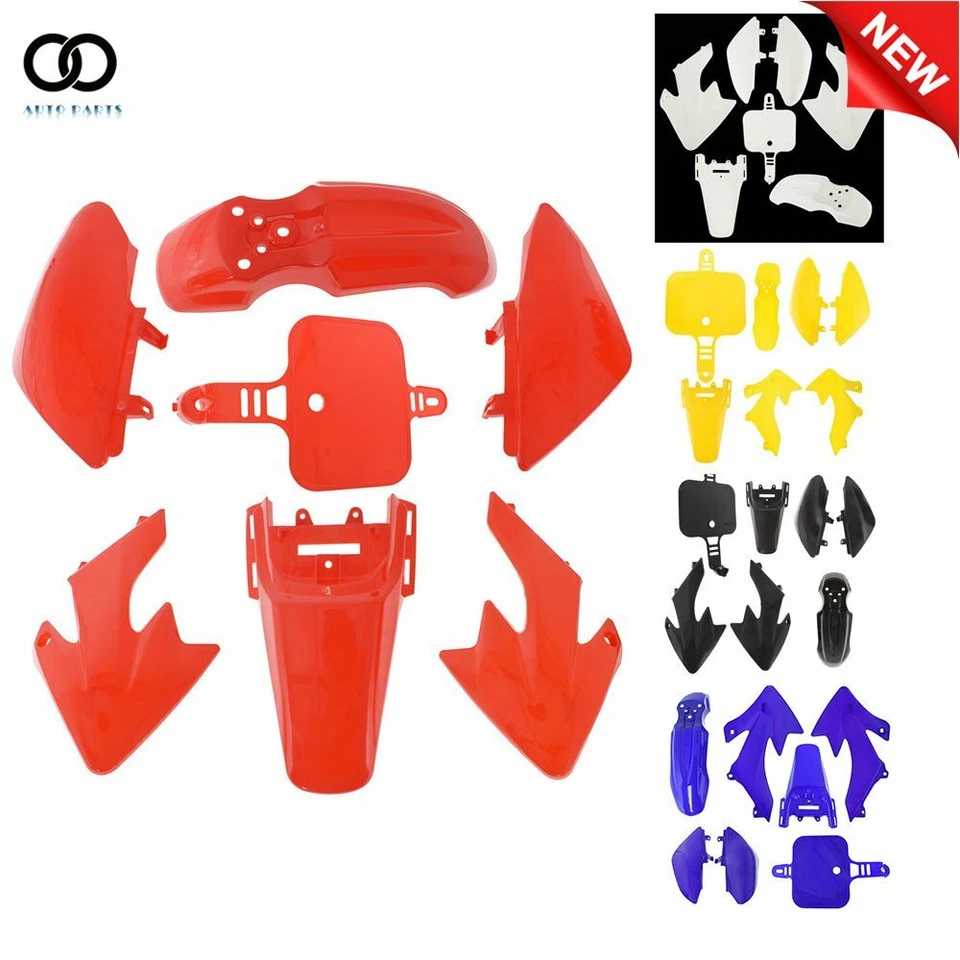 Kit de carenado de guardabarros de plástico para Honda XR50 CRF50 SDG SSR 107 125 Dirt Pit Bike Foto 3 de 3