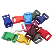 5/8" 16mm Colorful Contoured Curved Side Snap Release Plastic Buckles Paracord