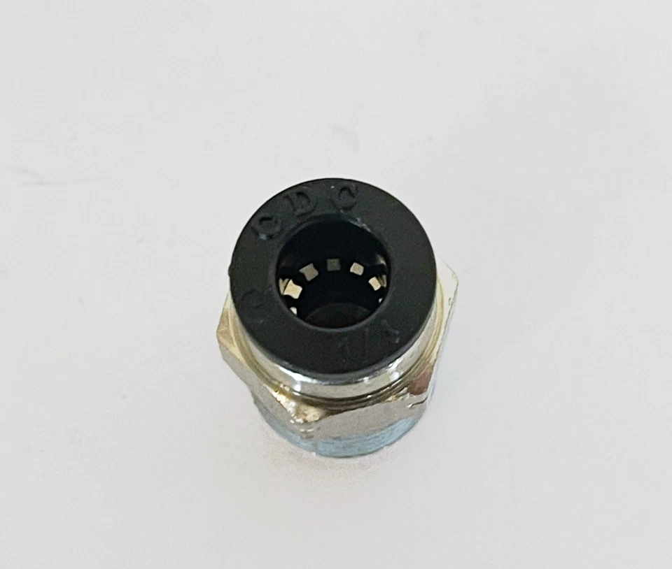 10 PK NITRA Pneumatic Push-To-Connect 1/4" Tube X 1/4" NPT CONNECTOR MS14-14N - Image 4 of 4