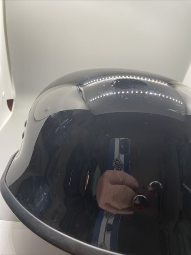(L)FLY HHGL1 DOT FMVSS NO. 218 Motorcycle Helmet Half Shell (L) Gloss Black - Picture 8 of 11