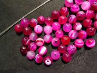 120 Pcs Rare Tibetan Pink Natural Agate Dzi 6mm Round Beads !!!!