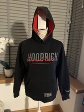 Hoodrich Men's Hoodie Size Small Black/Red with Grey Logo