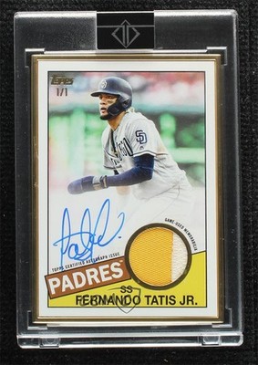 2020 Topps Transcendent Collection 1/1 Fernando Tatis Jr #AP-FTT Patch Auto 03k2