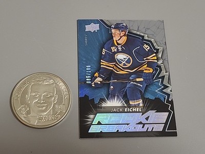 2015-16 Upper Deck Rookie Breakouts Acetate Rookie Jack Eichel RC Vegas Golden