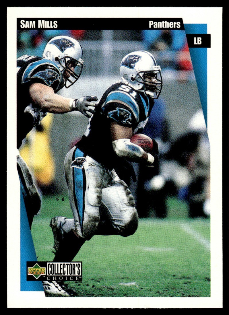 1997 Collector's Choice Sam Mills Carolina Panthers #236 15784