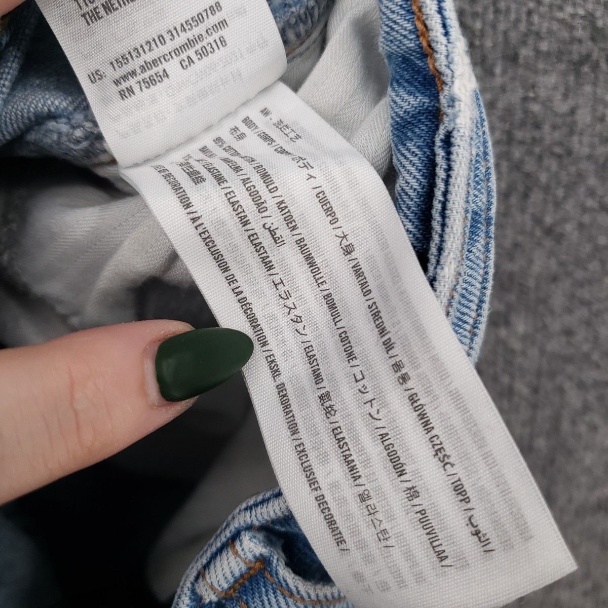 み Abercrombie & Fitch Jeans Womens 6 Short 28 Blue 90s Relaxed Hi