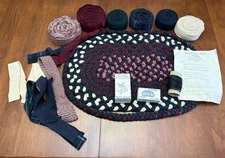 Wool Braiding Rolls Fabric 4.5lb  Braid Klamp braid - aid adjustable vari-folder