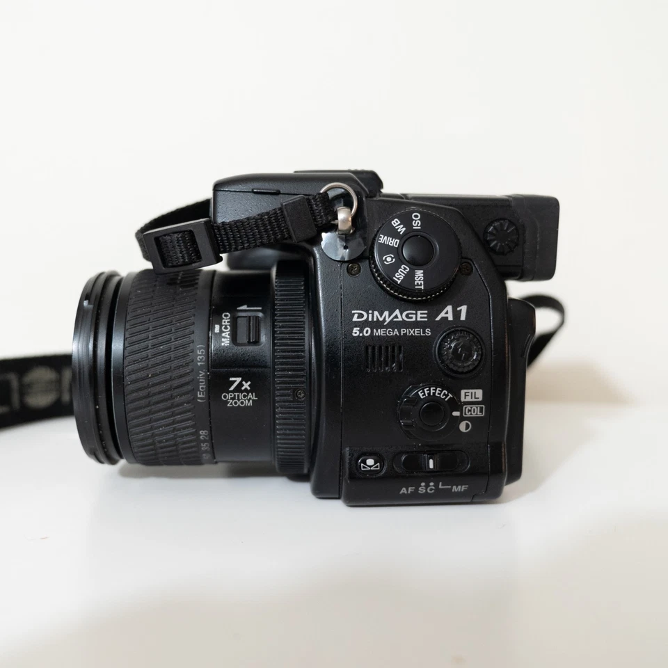 Minolta DiMage A1 5.0MP Digital Bridge Camera Tested & Working *cosmetic defects - Image 4 of 4