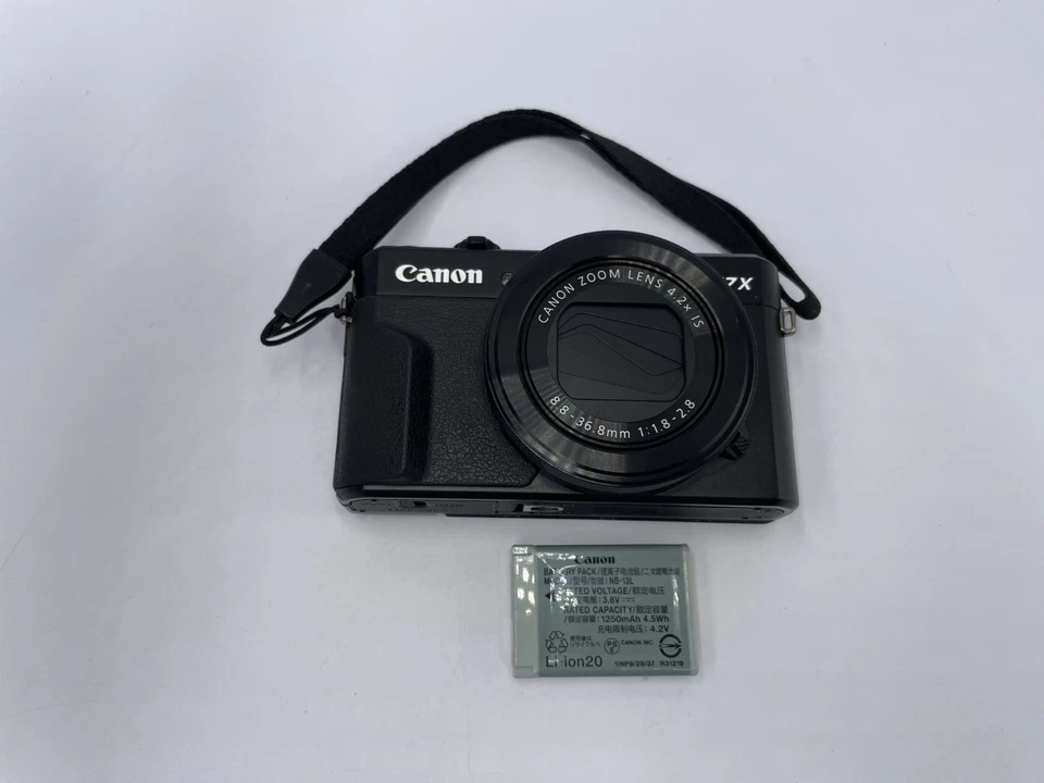 N MINT Canon PowerShot G7 X Mark II g7x 20.1 MP Compact Camera Black 2174 - Image 3 of 4