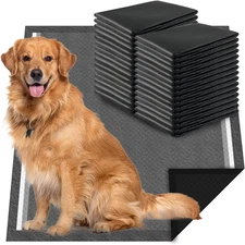 Charcoal Dog Pee Pads Extra Large 28“X34”, Puppy Pads XL 30 Count, Potty Pads fo