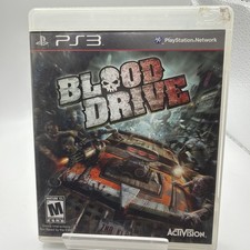 Blood Drive (Sony PlayStation 3, 2010) GAME DISC AND BOX ONLY! NO MANUAL!