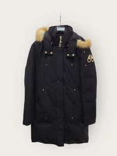 Moose Knuckles Black Gold Fox Fur Stealing Women's Padded Jumper 42528661