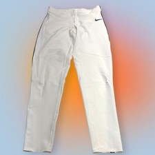 CLEMSON Men’s Medium NIKE White Piped Baseball Pant