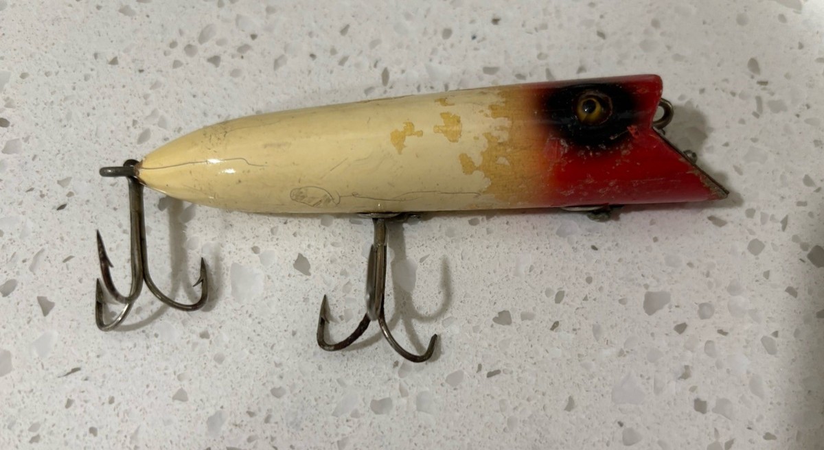 ルアー・フライ 1324.HEDDON Head-on Basser RARE 1920 VINTAGE HEDDON HEAD-ON BASSER Fishing Lure Red Head | eBay