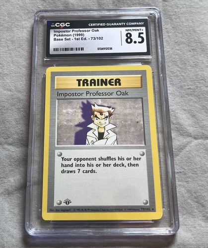 Impostor Professor Oak (1st Edition) graded CGC 8.5 for sale on eBay