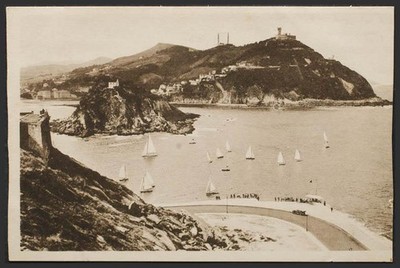 Guipúzcoa. SAN SEBASTIAN. La Isla y el Monte Igueldo.