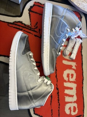 Nike CLOT x Dunk High Flux Silver High Top Men's Sneakers DH4444-900