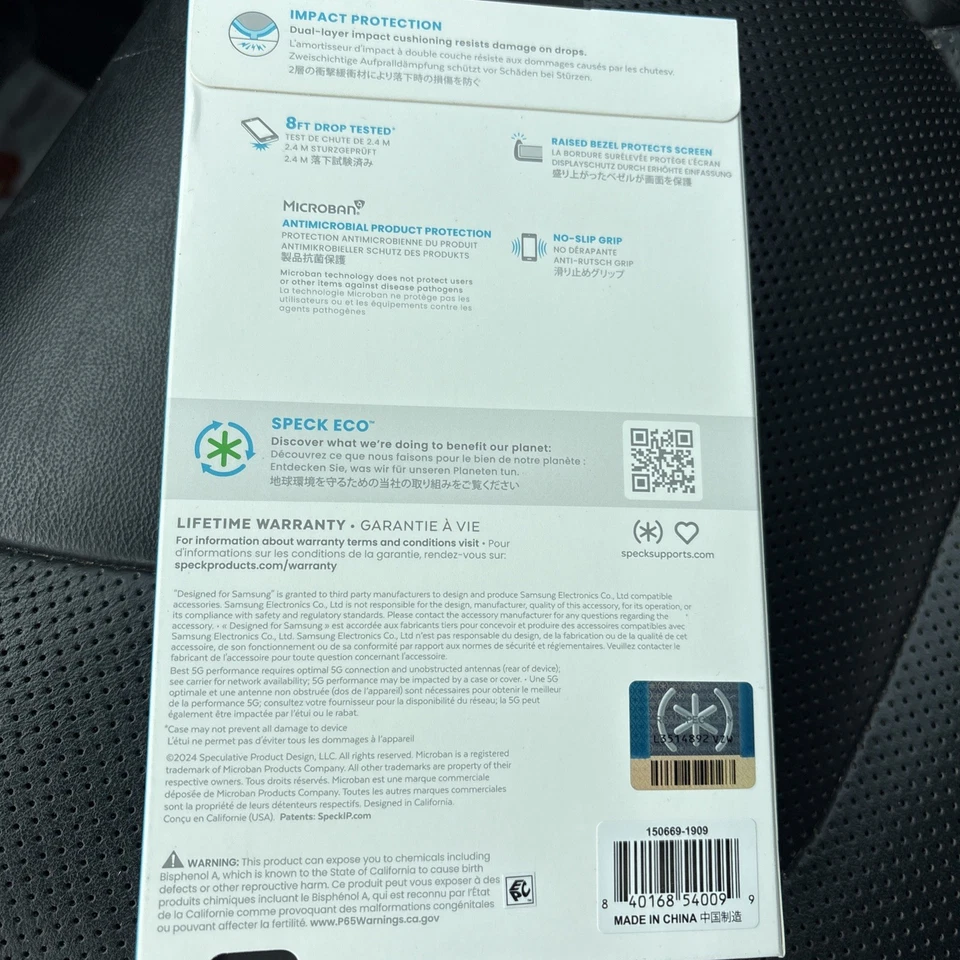 Speck Candyshell Grip Samsung Galaxy A35 5G White & Black Protective Phone Case - Image 2 of 2