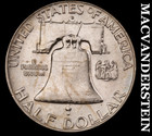 1961-D Silver Franklin Half Dollar - Choice Gem Brilliant Unc  Lustrous  #M421 — photo 2
